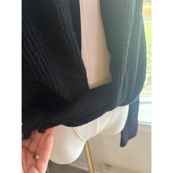 Jacquemos Le Gilet Noue Black Twist Front Crop Cardigan Sweater Womens Size 8 - Picture 7 of 10